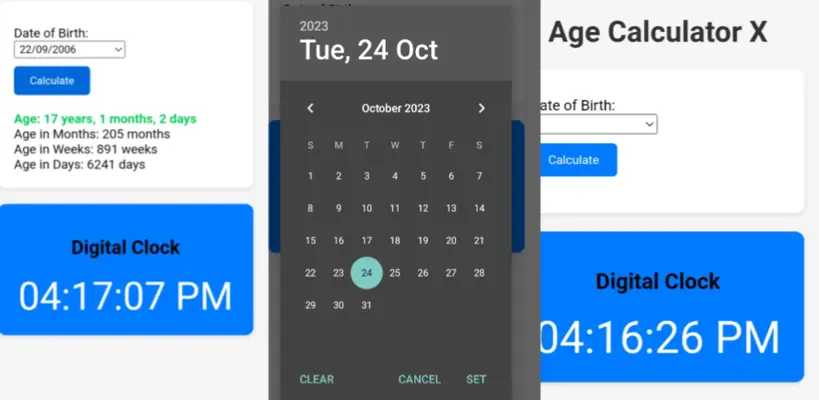 Age Calculator X android App screenshot 0